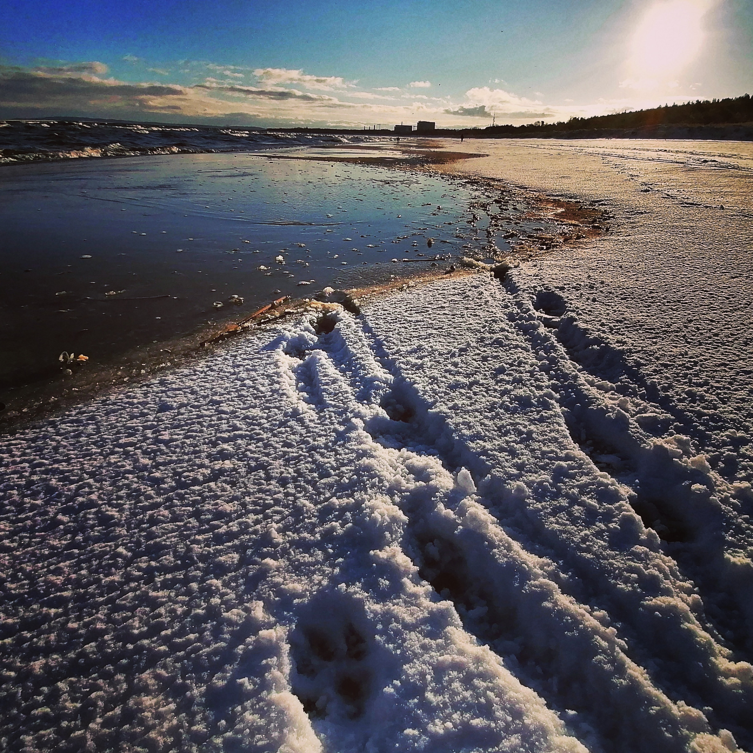 #Świnoujście - Styczeń - Zimowy poranek na plaży