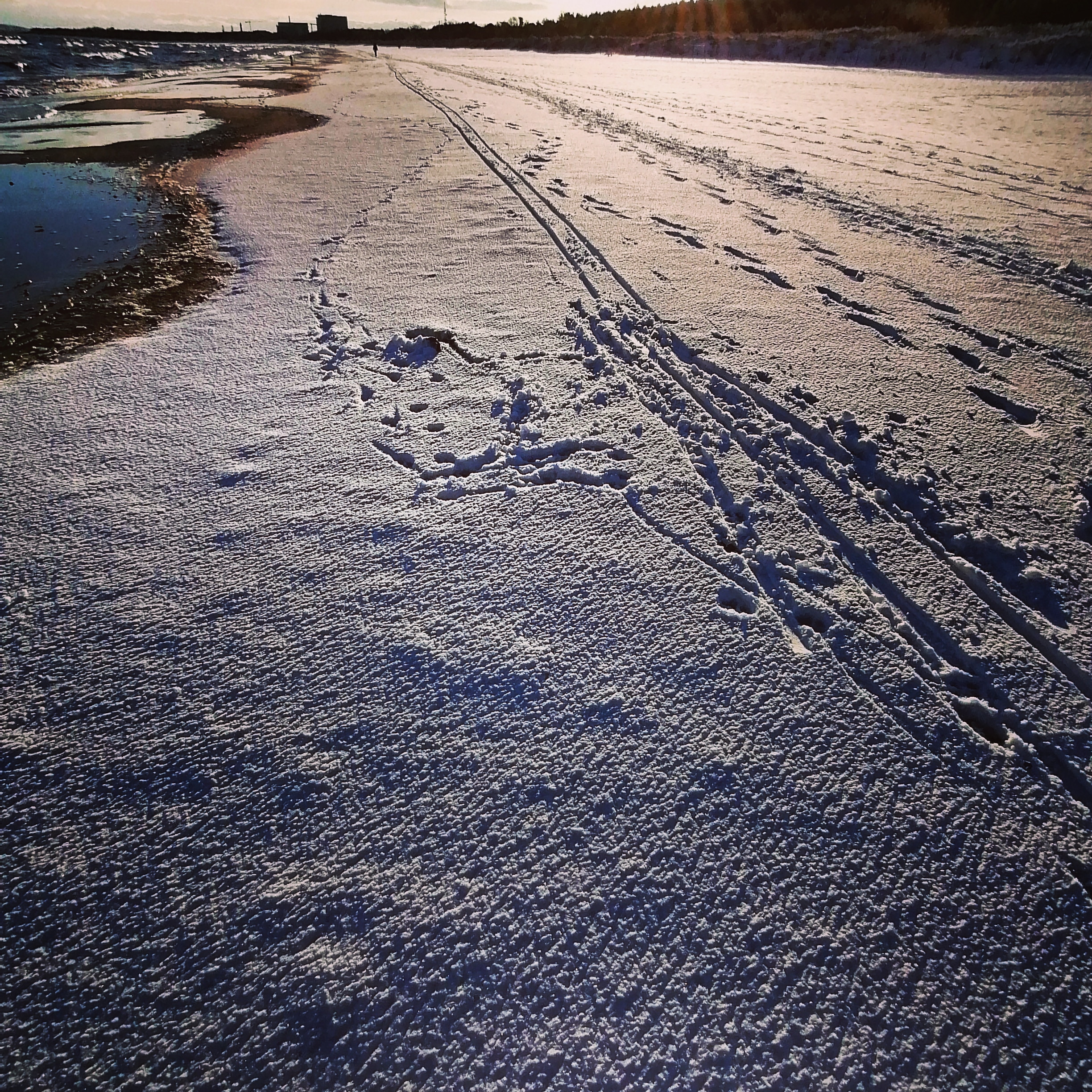 #Świnoujście - Styczeń - Zimowy poranek na plaży
