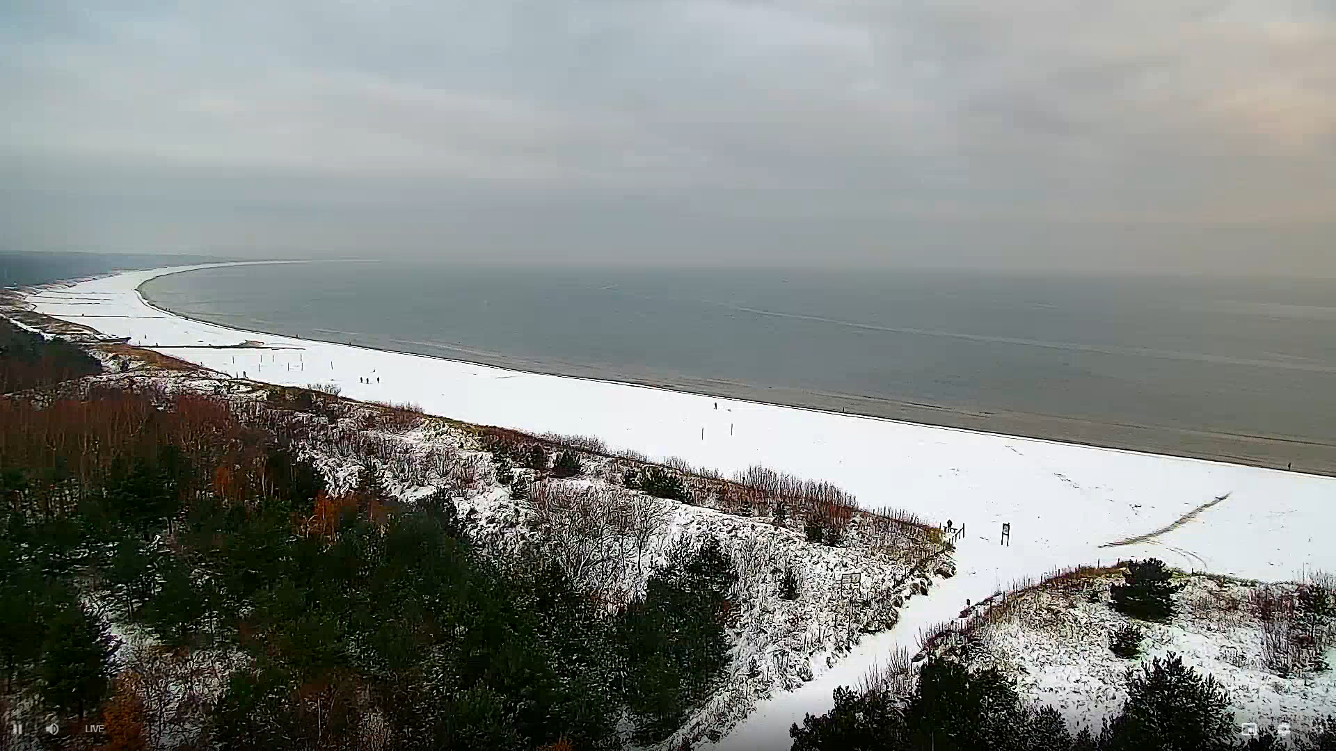 Świnoujście - Plaża w śniegu